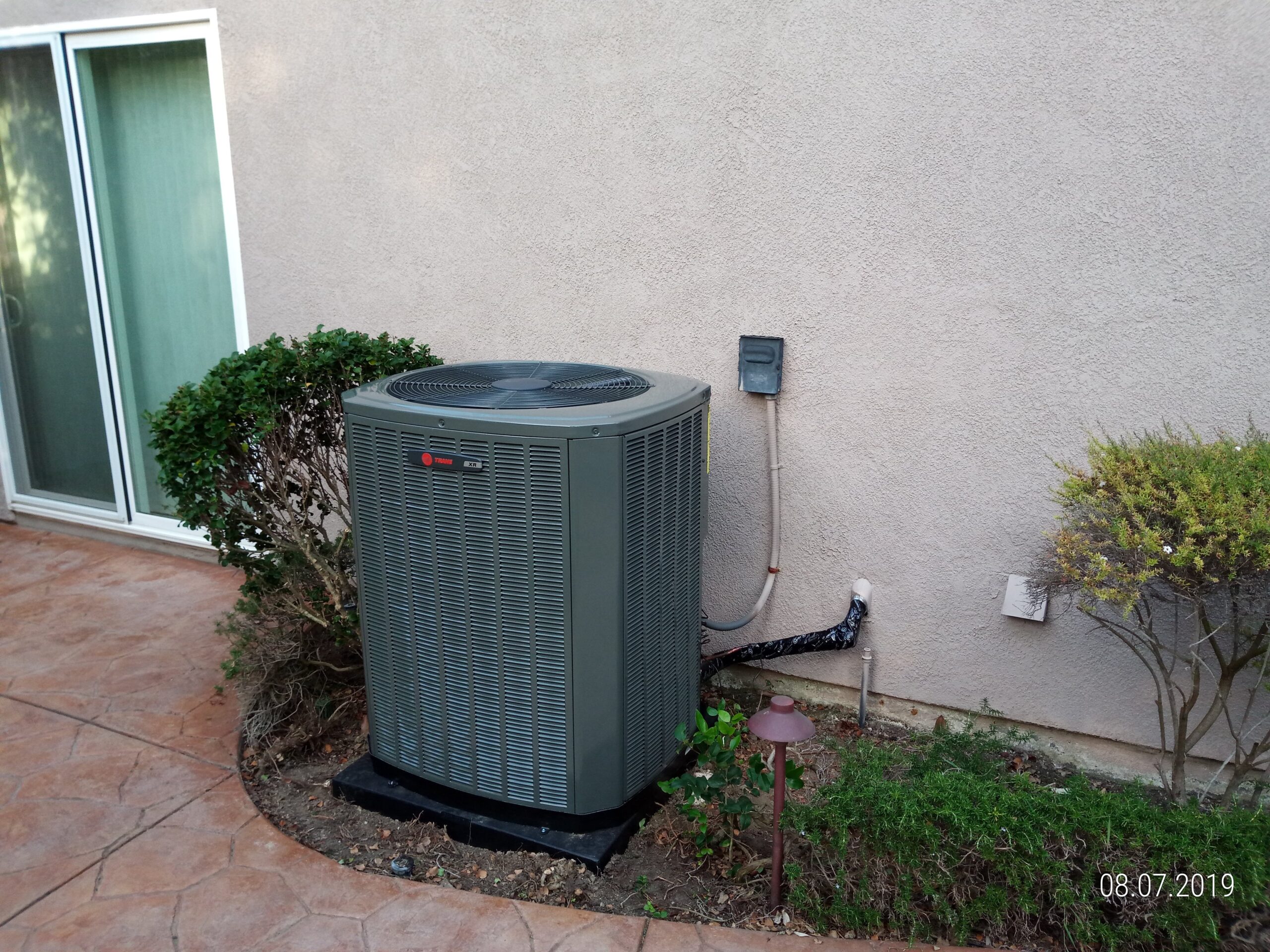 AC installed near a home in San Diego, California.