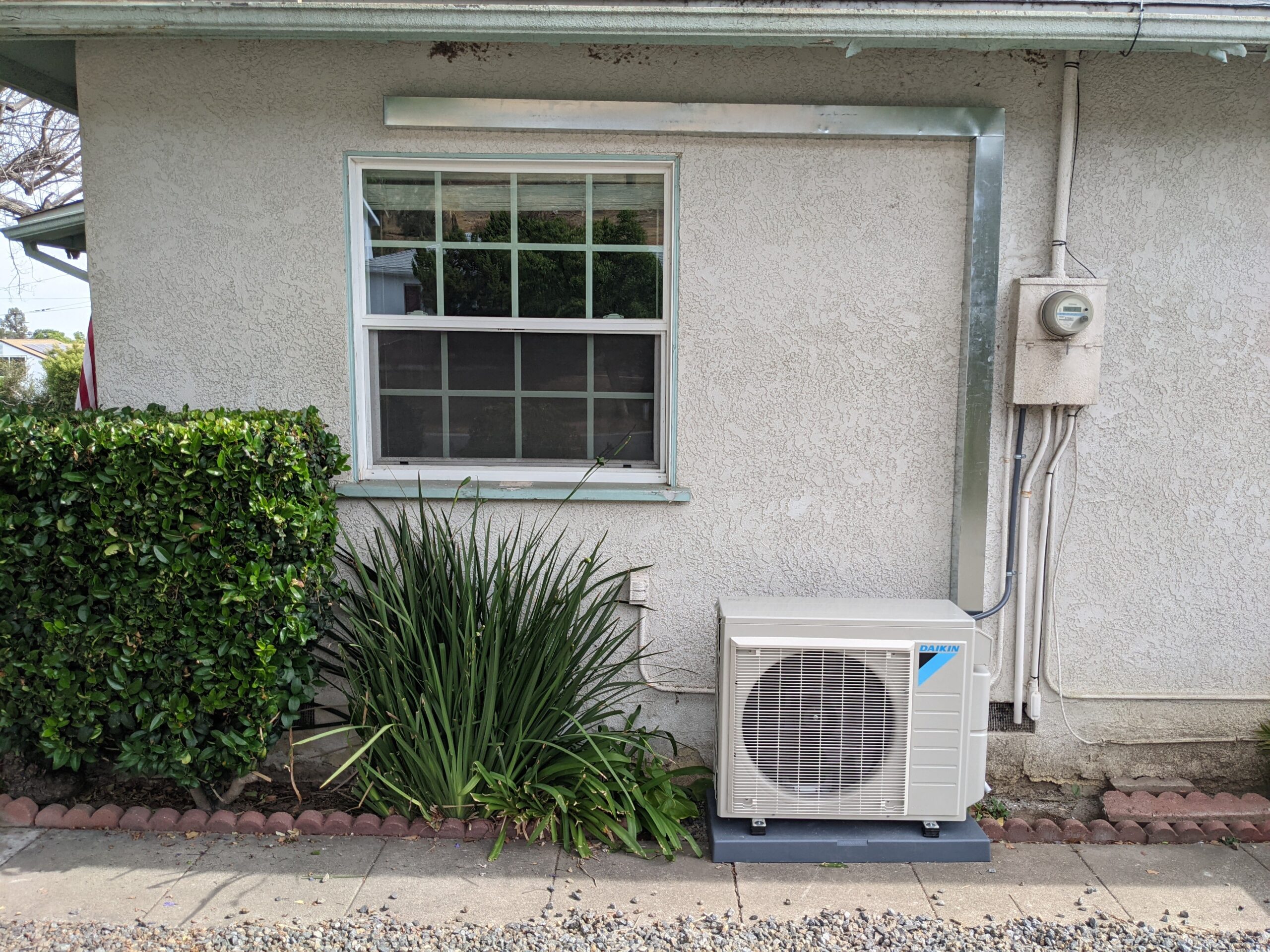 Daikin Mini Split Air Conditioner outside unit installed by Accord Air in San Diego.